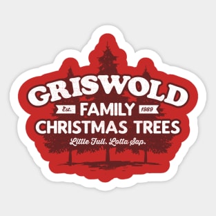 (Red) Griswold Family Trees Sticker